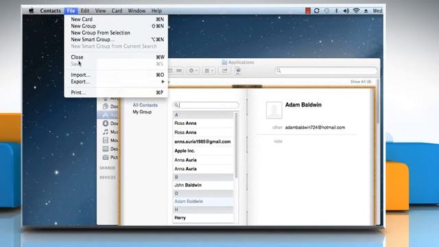 How to Backup Address Book in Mac® OS X™ смотреть онлайн