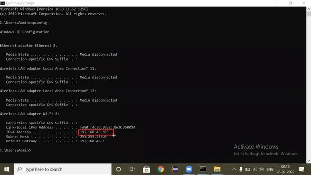 Windows 10 - How to Check Your IP Address смотреть онлайн