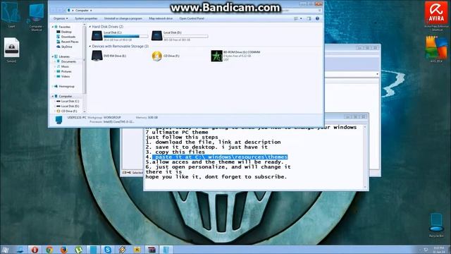How to change Windows 7 Ultimate Theme Easy mode смотреть онлайн
