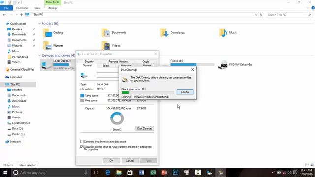 Thủ thuật cách xóa thư mục windows old trong win 7 8 8 1 10 đơn giản смотреть онлайн