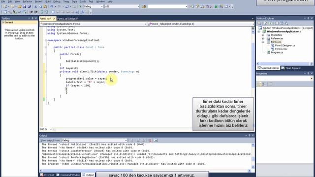 Cshap(C#)-timer-progressbar kullanımı смотреть онлайн