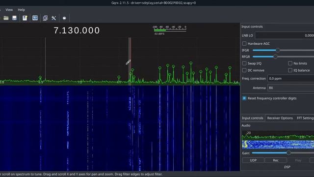 SDRPlay RSP1 and Gqrx Linux Debian Buster - SSB 40 meter смотреть онлайн
