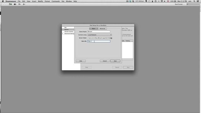 Setup Adobe Dreamweaver for use with a Testing Server смотреть онлайн