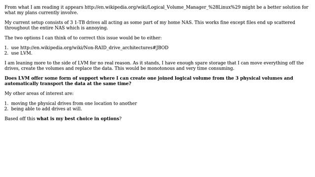LVM vs RAID Home NAS Options смотреть онлайн