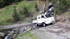 Гегский водопад, Абхазия. Коротко на Киа Бонго3 4х4