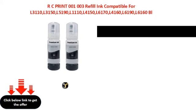 R C PRINT 001 003 Refill Ink Compatible For L3110,L3150,L5190,L1110,L4150,L6170,L4160,L6190,L6160 B смотреть онлайн