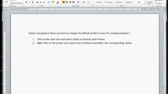 How to change the default printer in Windows 7 смотреть онлайн