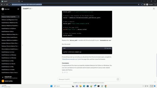 selenium python install windows смотреть онлайн