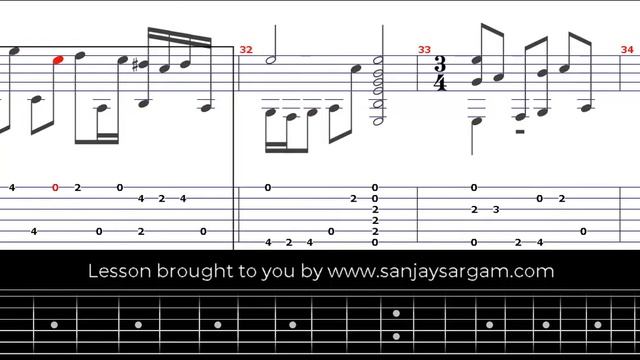 Go From My Window-02 - Guitar Tutorial (Fingerstyle) смотреть онлайн
