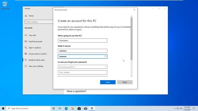 How to Create Username without Microsoft Account on Windows 10 in 1 Minute смотреть онлайн