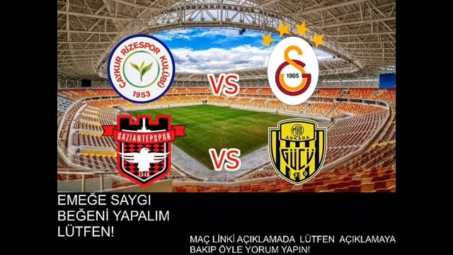 Rizespor-Galatasaray / GaziŞehir FK-Ankaragücü(Maç Linki Açıklamada!) #maçizle #canlımaç #live смотреть онлайн
