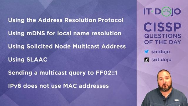 CISSP Practice Questions of the Day from IT Dojo - #59 - MAC Addresses смотреть онлайн