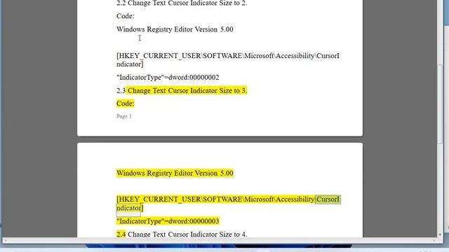 Change Text Cursor Indicator Size in Windows 11 смотреть онлайн