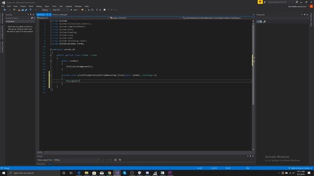 C# Forms Lesson 10: All Panels, & Menu Strips смотреть онлайн
