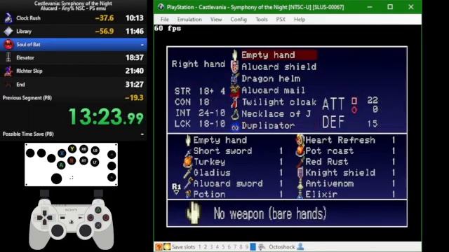 Castlevania: SotN - Alucard Any% NSC - 25:57 смотреть онлайн