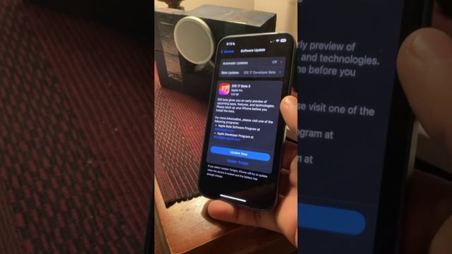 iOS 17 Beta 5 update on iPhone 13 смотреть онлайн