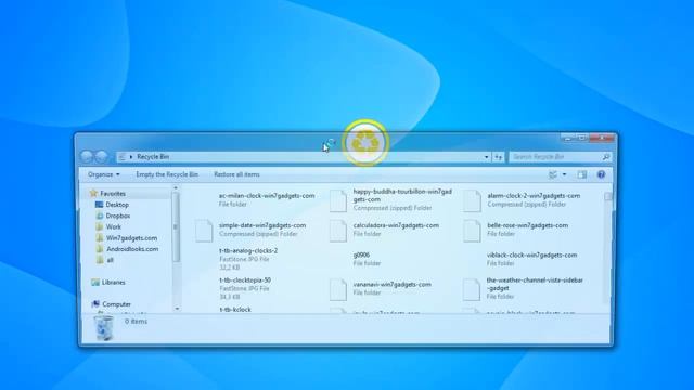 CV Trash Yellow Windows 7 Sidebar Gadget смотреть онлайн