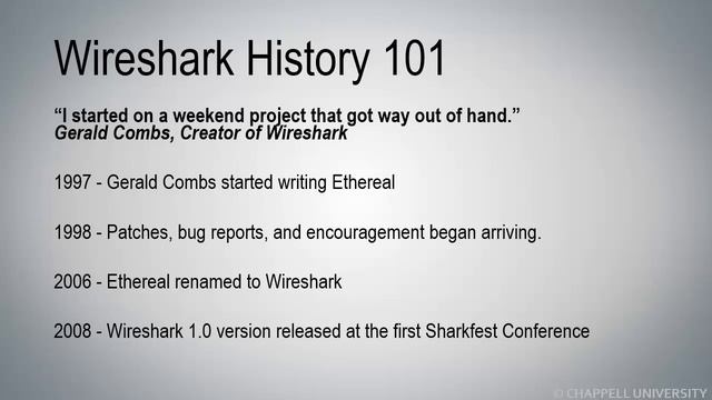 WCT02-S1: Describe Wireshark's Purpose [WCT02: Introduction to Wireshark Course] смотреть онлайн