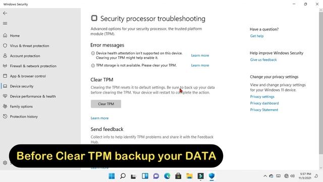 How to Reset TPM on Windows 11 to Make Device Ultra Secure | How to Clear Tpm смотреть онлайн