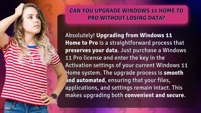 Can you upgrade Windows 11 Home to Pro without losing data? смотреть онлайн
