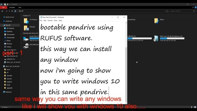 INSTALL ANY WINDOW USING PENDRIVE || Pendrive Bootable Kaise Banaye - FAST AND EASY - Part 1 смотреть онлайн
