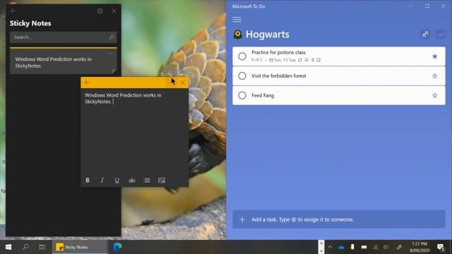 Using Windows Word Prediction with StickyNotes & Microsoft To Do смотреть онлайн