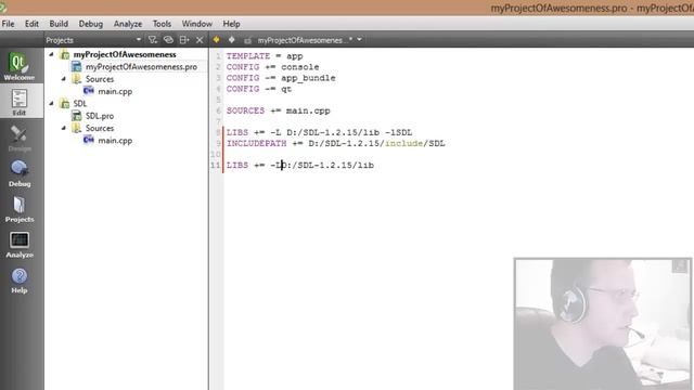 Qt Creator + SDL (Simple DirectMedia Layer) смотреть онлайн