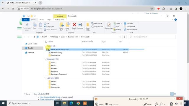 How to add Custom Cursor in Windows 7,8,10,11 and 12. смотреть онлайн