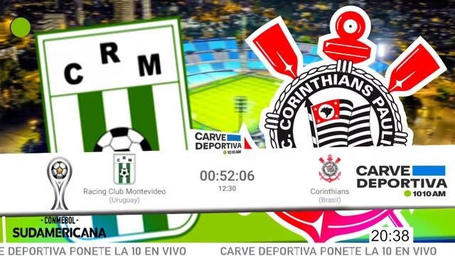 Racing VS Corinthians COPA SUDAMERICANA Carve Deportiva 1010 смотреть онлайн