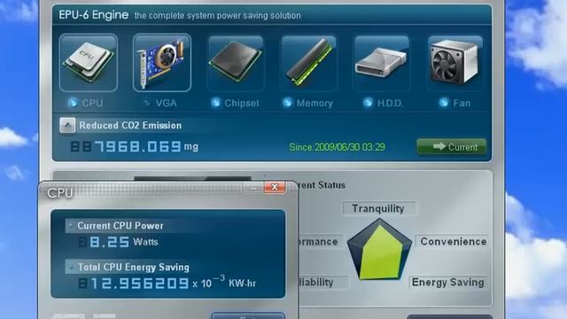 Epu-6 Engine della Asus P5Q смотреть онлайн