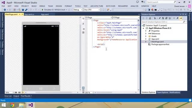 Windows 8 Phone Development Tutorial Windows Phone Project Structure смотреть онлайн