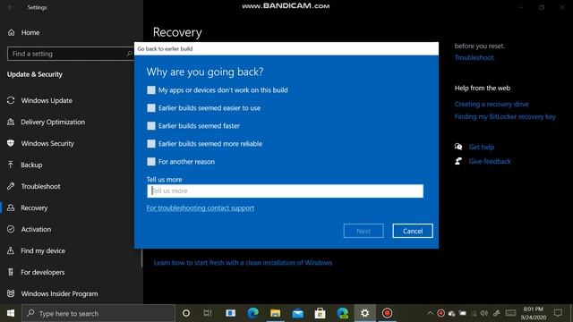 how to roll up to previous windows 10 version смотреть онлайн