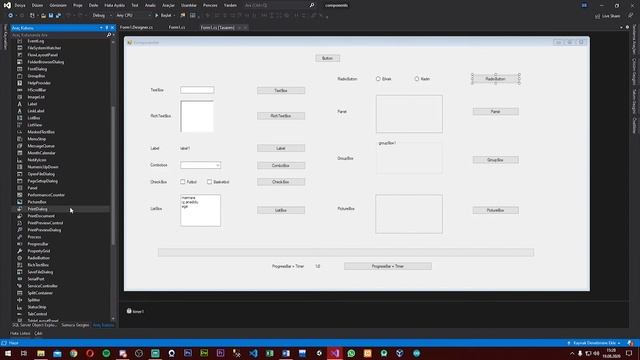 PART 2 - C# Form Uygulamalarında Sık Kullanılan Komponentler|CheckBox|ListBox|RadioButton|PictureBo смотреть онлайн