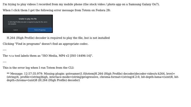 "H.264 (High Profile) decoder is required to play the file" смотреть онлайн