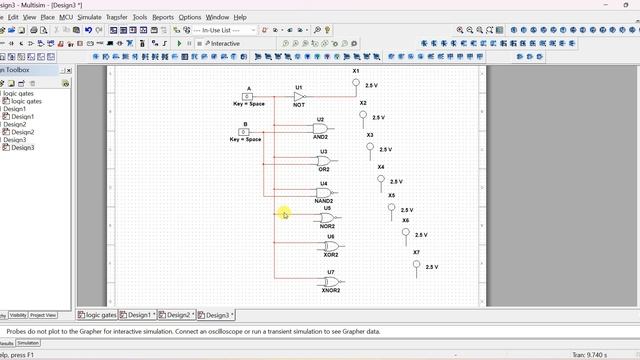 Truth Table verification of all the logic gates using multisim tool смотреть онлайн