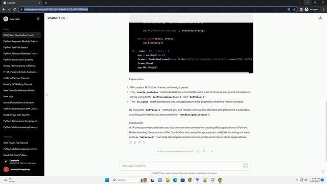 WxPython Combobox string not returning correctly смотреть онлайн