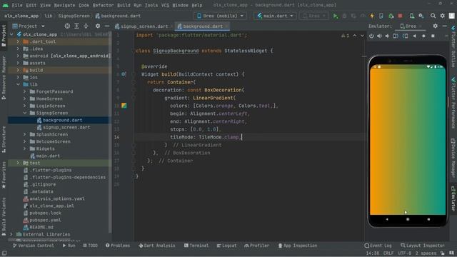 Gradient Color Flutter Container Tutorial | Build iOS & Android Firebase OLX Clone App Course смотреть онлайн