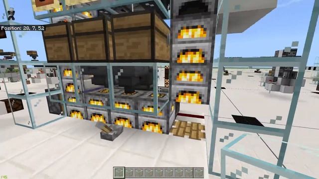 Minecraft Bedrock MCPE Compact feedtape furnace array смотреть онлайн