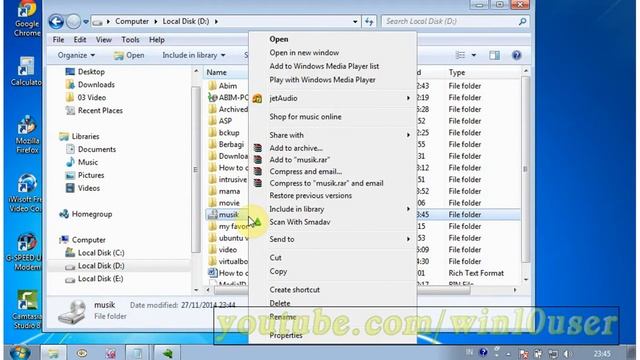 Windows 7 Tips (Ultimate) : How to change folder icon смотреть онлайн