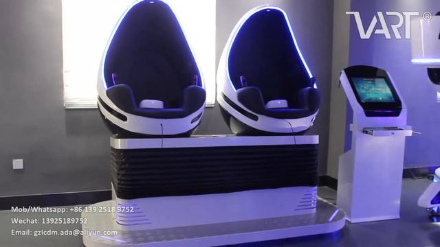 Longcheng VART double seats 9D VR egg cinema for testing смотреть онлайн
