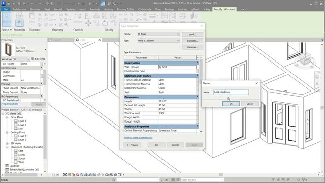 Revit tutorials Part 2 (Doors, Windows, & adjusting tags) смотреть онлайн