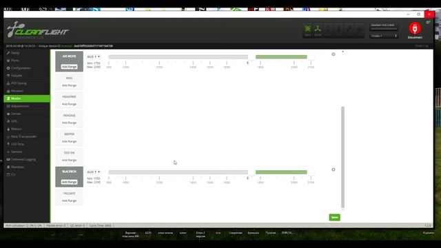 Мини Обзор Cleanflight 1.2.0