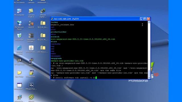 Upgrade MegaRAID driver for VMWare 5 0 and load LSI CIM provider under ESXi Server смотреть онлайн