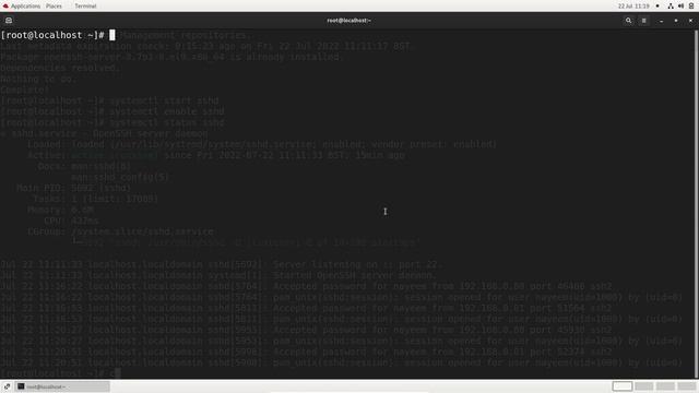 How to setup a Linux SSH server - RHEL and CentOS (Explained in under 3 minutes) смотреть онлайн