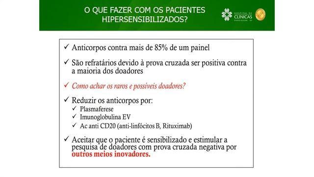 GRAND ROUND HCPA 2019: Diagnóstico e Tratamento da Refratariedade Plaquetária Imunológica смотреть онлайн