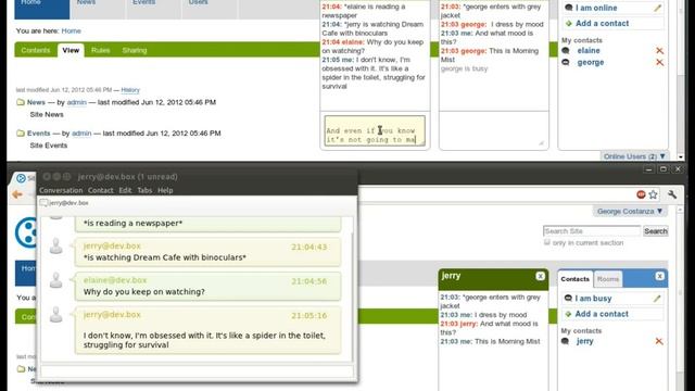 XMPP single and multi-user chat in Plone. смотреть онлайн