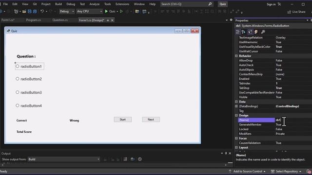 Quiz System in Windows Desktop Application C# (.NetFrame) |LEARNWITHANAS|#programming смотреть онлайн