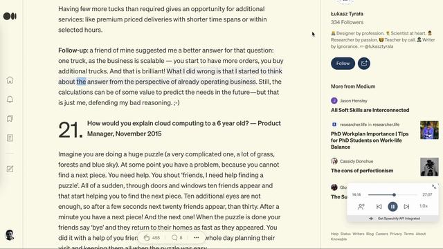 How I answered 41 of Google’s Toughest Questions смотреть онлайн