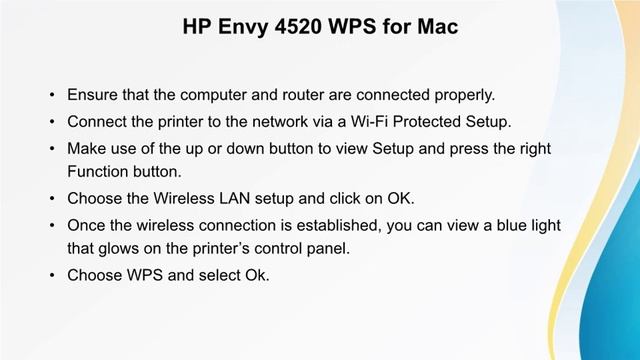 123 HP Envy 4520 Printer WPS Guidance for Windows & Mac смотреть онлайн