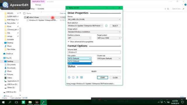 Creating a Bootable Flash Drive using RUFUS смотреть онлайн